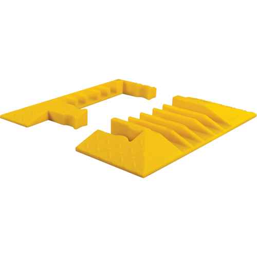 [KI206] Yellow Jacket® 5-Channel Heavy Duty Cable Protector - End Caps (KI206)
