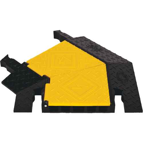 [KI210] Yellow Jacket® 5-Channel Heavy Duty Cable Protector - Left Turn (KI210)