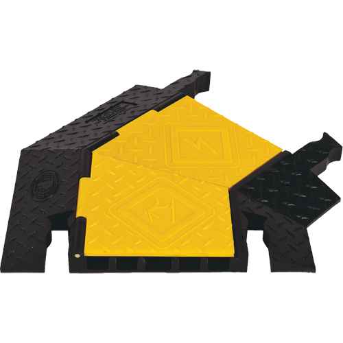 [KI213] Yellow Jacket® 5-Channel Heavy Duty Cable Protector - Right Turn (KI213)