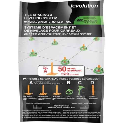 [KQ248] Cales d'espacement universelles Miracle Sealants(MD) Levolution (KQ248)