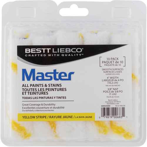 Mini rouleaux à peindre Master Yellow Stripe (KR592)