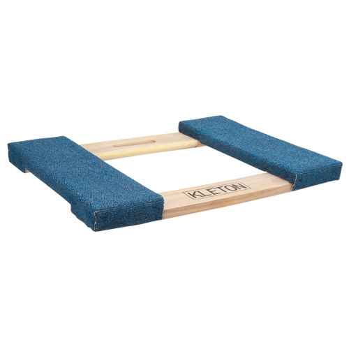 [MN183] Cadre de socle roulant en bois dur à bouts avec tapis (MN183)