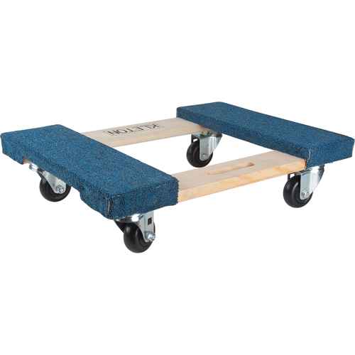 [MN202] Socle roulant en bois dur à bouts avec tapis (MN202)
