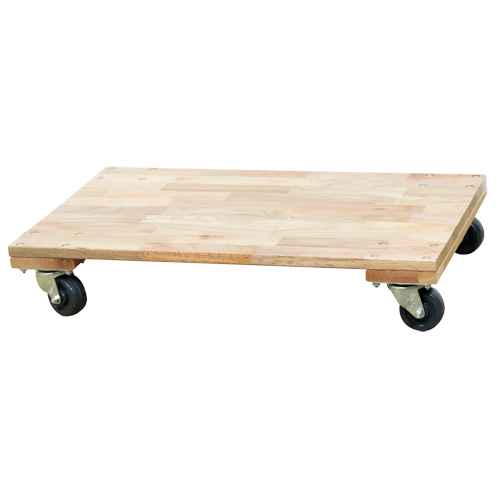 [MO200] Socle roulant à plateforme en bois solide (MO200)