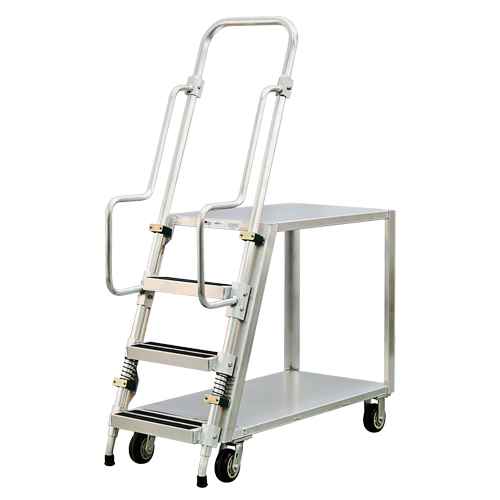 [MO458] Chariot de préparation en aluminium avec échelle (MO458)