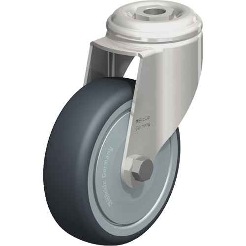 [MO682] Stainless Steel Thermoplastic Elastomer Caster (MO682)