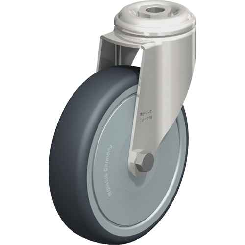 [MO684] Roulette en élastomère thermoplastique acier inoxydable (MO684)