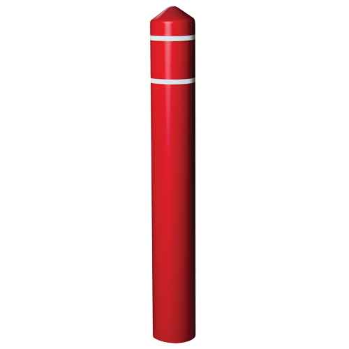 [MO755] Smooth Bollard Cover With Reflective Stripes (MO755)