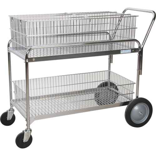 [MO843] Chariot de bureau en treillis métallique pour le courrier (MO843)