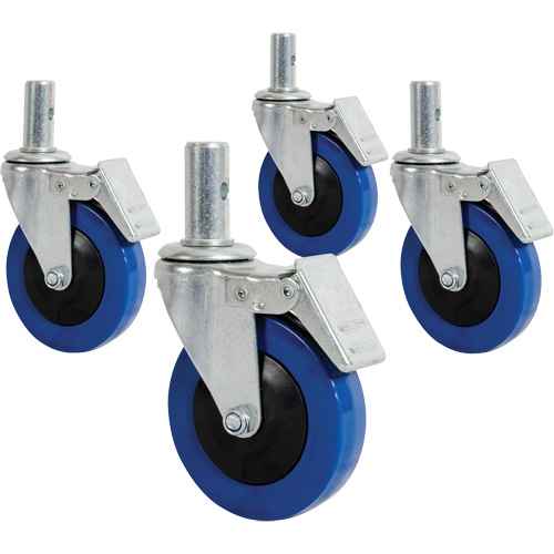 [MP215] Mini roulette de 4" avec goupille verrouillable (MP215)
