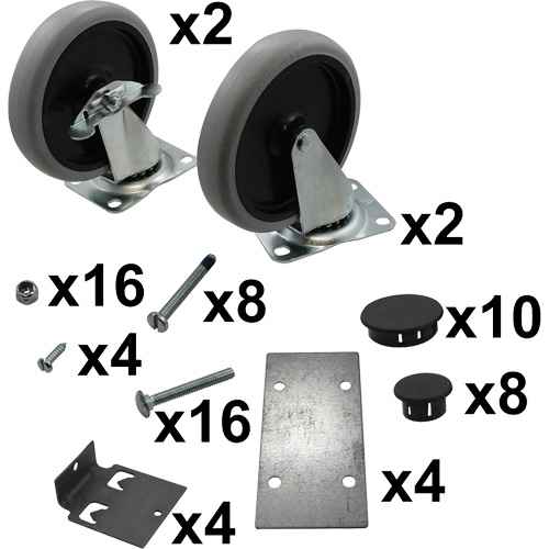 [MP408] Ensemble de roulettes pour chariot Max Rack (MP408)