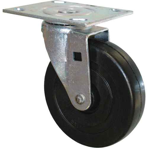 [MP433] Roulette pivotante en caoutchouc pour chariot à plateforme (MP433)