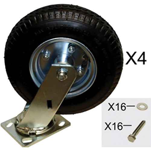 [MP437] Ensemble de roulettes pneumatiques de rechange pour chariots à plateforme (MP437)