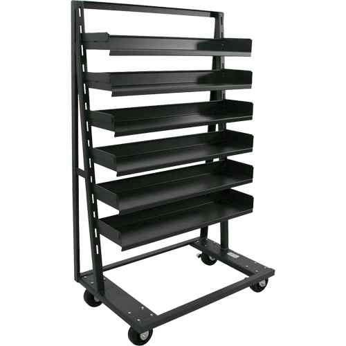 [MQ129] Single-Sided Heavy Duty A-Frame Cart with 6 Trays (MQ129)