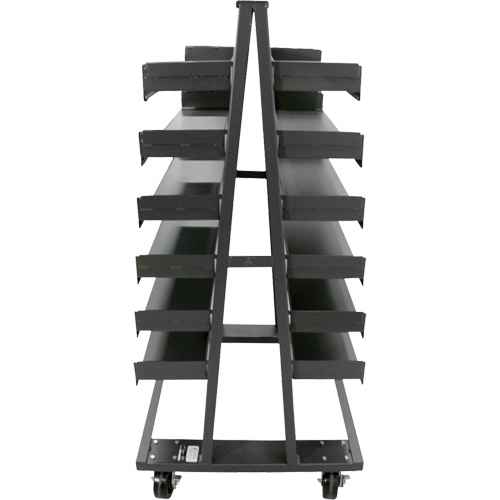 Double-Sided Heavy Duty A-Frame Cart with 12 Trays (MQ133)