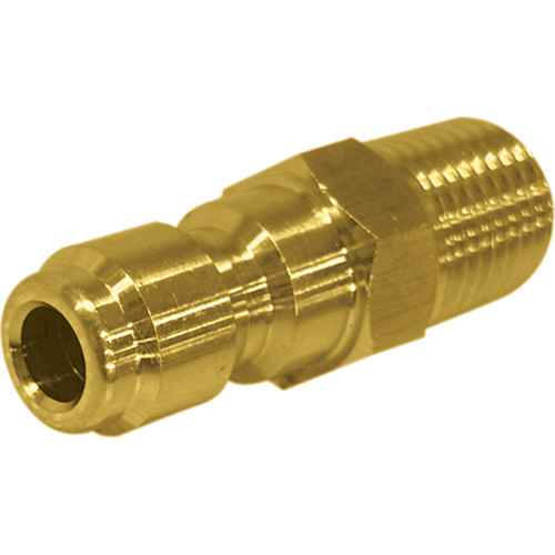 [NAA270] 1/4" Male Brass Plated Quick Disconnect Plug (NAA270)