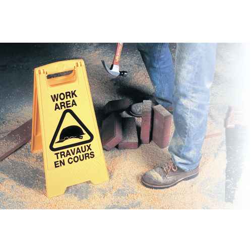 [NC549] "Work Area/Travaux en Cours" Safety Sign (NC549)