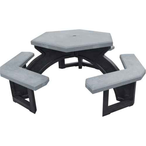 Recycled Plastic Hexagon Picnic Tables (NJ134)