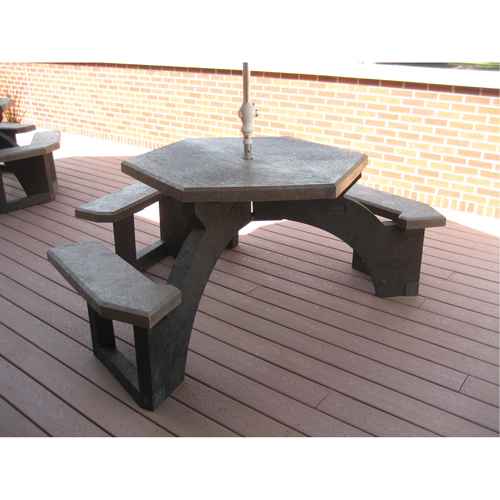 [NJ135] Recycled Plastic Hexagon Picnic Tables (NJ135)
