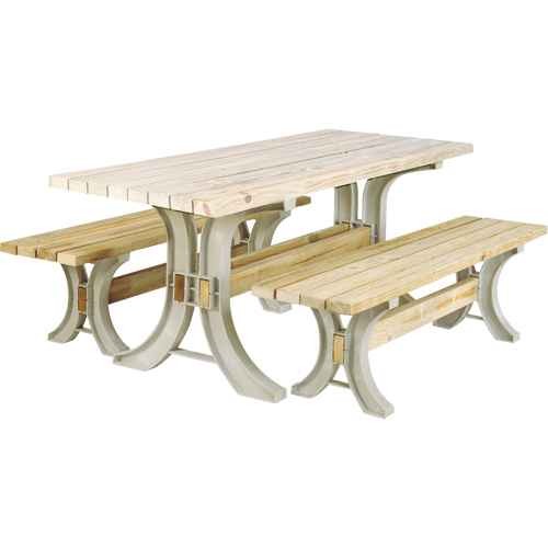 Trousse de table à pique-nique et bancs 2x4 Basics(MD) (NJ439)