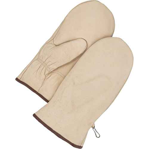 [NJC506] Mitaines traditionnelles non doublées en Cuir de vache fleur (NJC506)