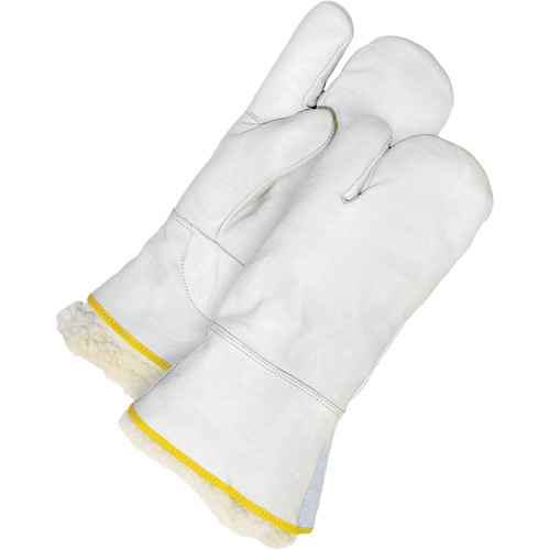 Classic Lined Grain Cowhide 1-Finger Mitt (NJC522)