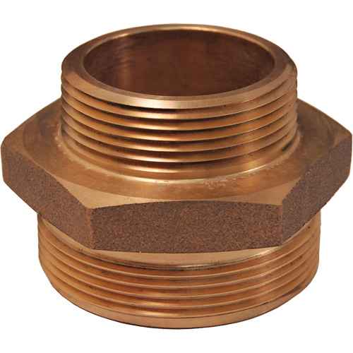 [NJE704] Domestic Double Male Hex Nipple Brass (NJE704)