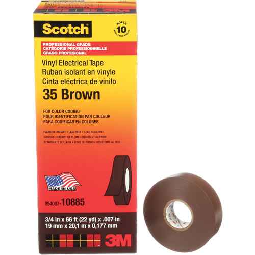 [NJU267] Ruban isolant en vinyle pour codification par couleur Scotch(MD) (NJU267)