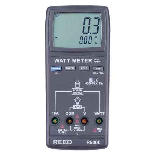 Wattmètre v.e.v. avec certificat ISO (NJW154)
