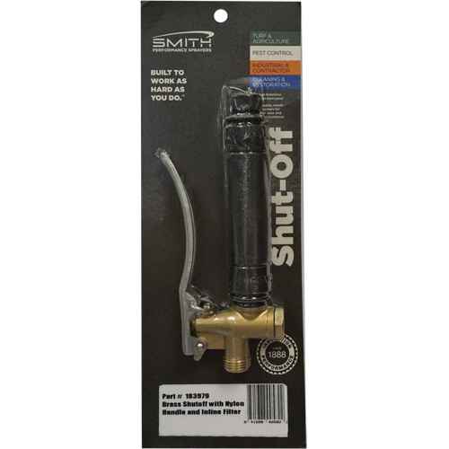 Brass Shut Off with Nylon Handle & In-Line Filter (NO299)