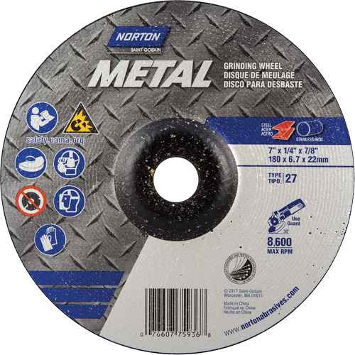 [NS134] Depressed Centre Metal Grinding Wheels (NS134)