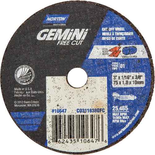 [NS178] Portable Small Diameter Reinforced Cut-Off Wheels - Gemini® (NS178)