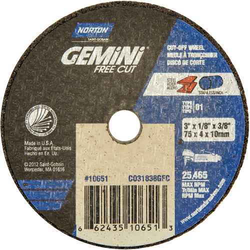 [NS182] Portable Small Diameter Reinforced Cut-Off Wheels - Gemini® (NS182)