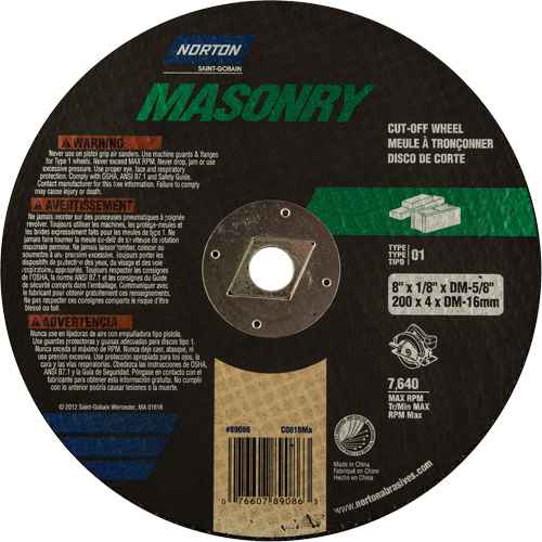 [NS222] Circular Saw Reinforced Cut-Off Wheels - Masonry & Metal (NS222)