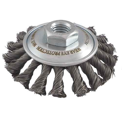 [NU472] Knotted Wire Wheel Saucer Brushes (NU472)