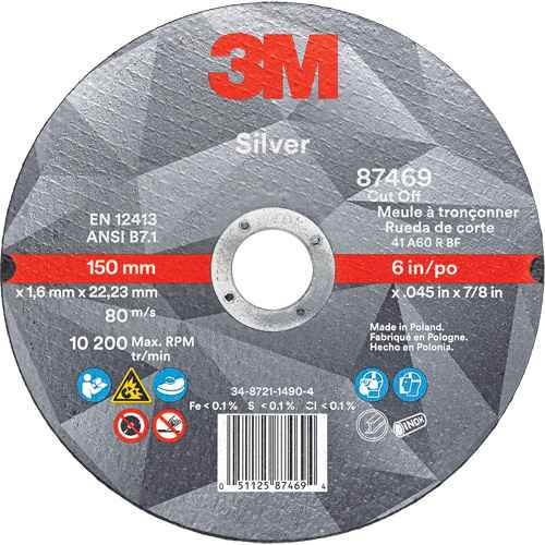 Silver Cut-Off Wheel (NV205)