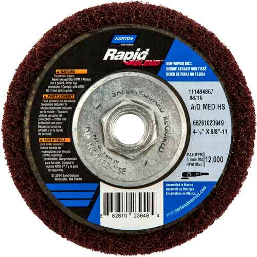 [NV433] Rapid Blend™ Non-Woven Depressed Center Abrasive Disc (NV433)