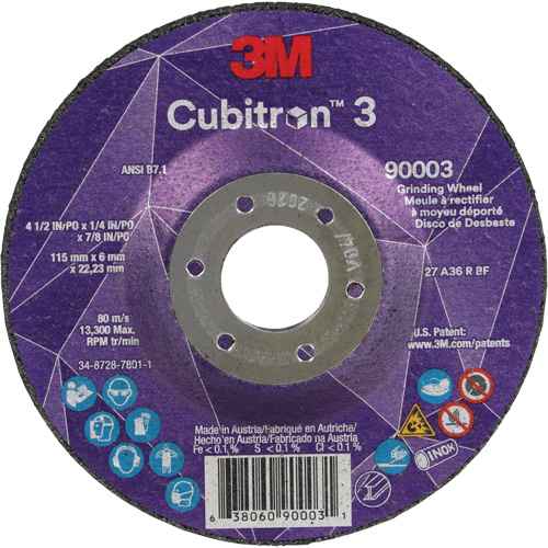 [NY530] Cubitron(MC) 3 meule a moyeu déporté (NY530)