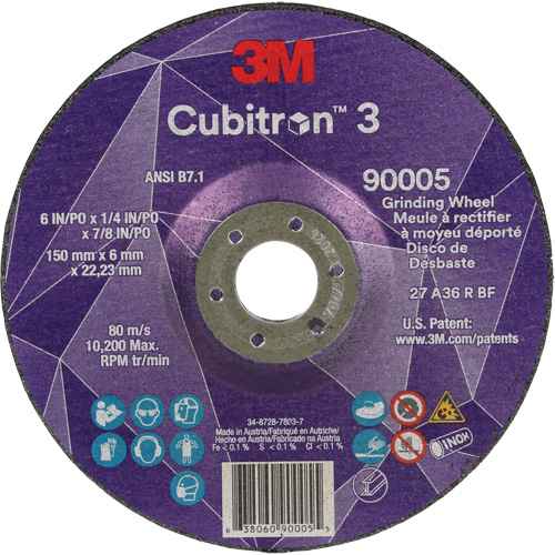 [NY562] Cubitron™ 3 Depressed Centre Grinding Wheel (NY562)