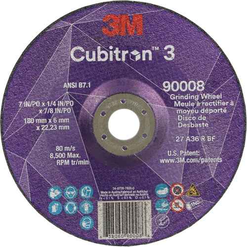 [NY563] Cubitron™ 3 Depressed Centre Grinding Wheel (NY563)