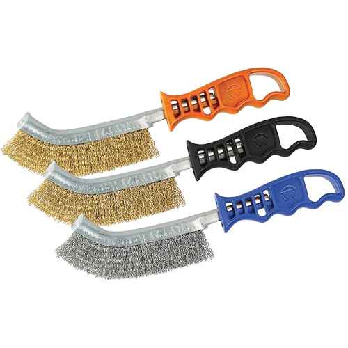 [NY588] Brass Coated Steel Scratch Brush (NY588)