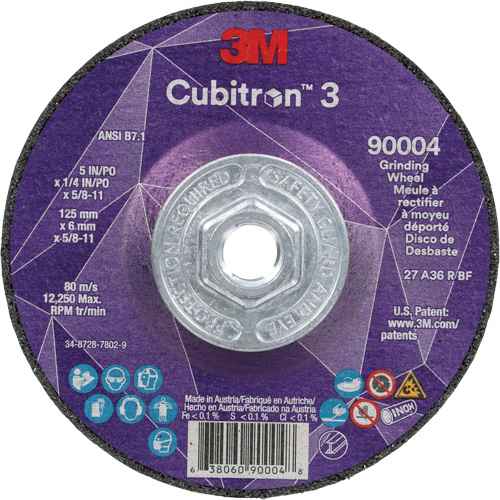 [NY595] Cubitron™ 3 Depressed Centre Grinding Wheel (NY595)