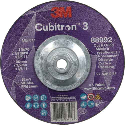 Meule à rectifier et à tronçonner Cubitron(MC) 3 (NY611)