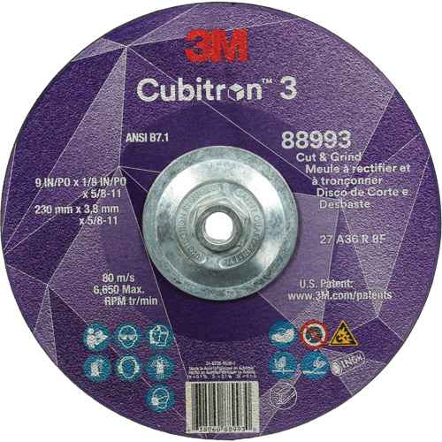 Meule à rectifier et à tronçonner Cubitron(MC) 3 (NY612)