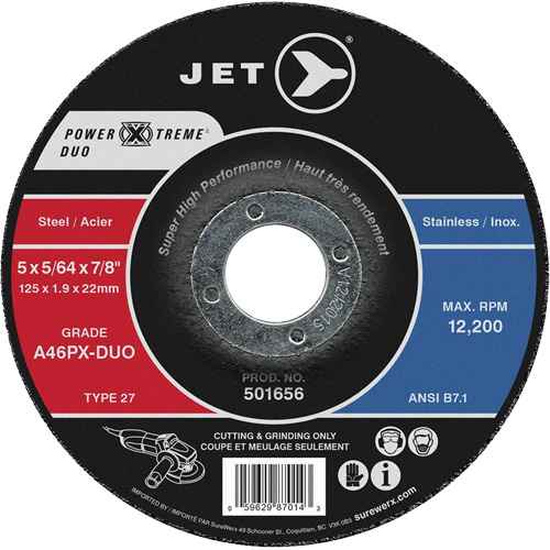 Meule pour coupe & meulage léger Power-Xtreme A46PX-DUO (NY631)
