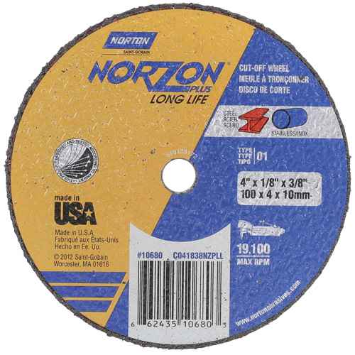 [NY661] NorZon Plus SGZ CA Small Diameter Cut-Off Wheel (NY661)