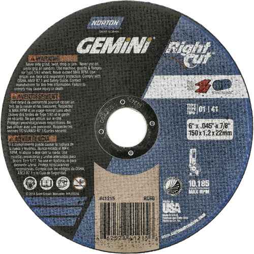 [NY666] Meule à tronçonner pour coupe à angle droit RightCut Gemini (NY666)