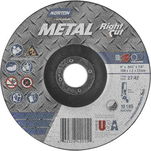 [NY667] Meule à tronçonner métallique pour coupe à angle droit RightCut (NY667)
