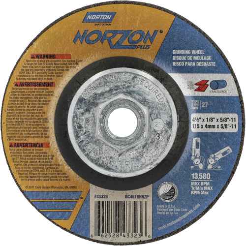 Disque de meulage et tronçonnage NorZon Plus SGZ CA (NY674)