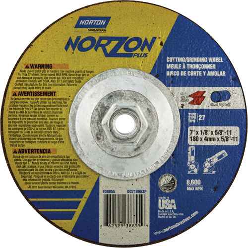 NorZon Plus SGZ  Grinding & Cutting Wheel (NY680)